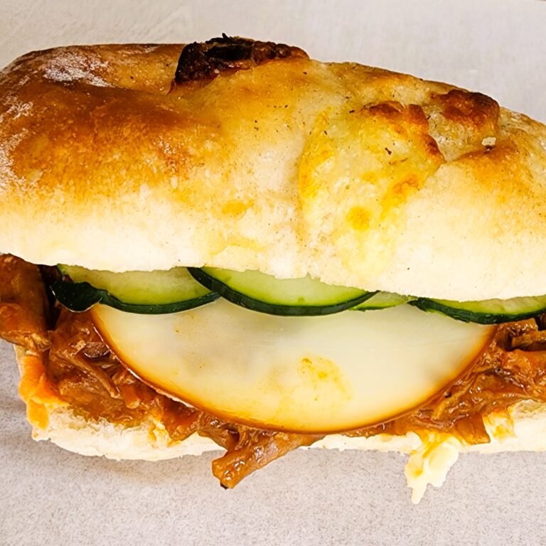 🥪 Sánduche de pulled pork con ensalada fresca