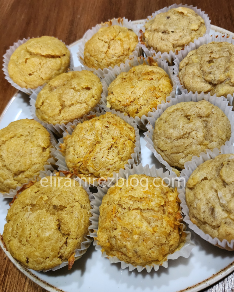 🥧Muffins para bebés: 3 sabores en una sola mezcla